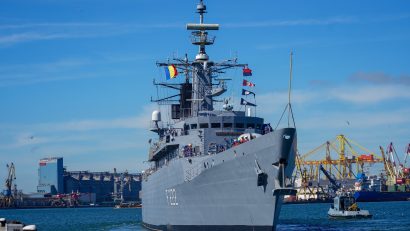 Fregata „Regina Maria” a plecat într-o nouă misiune în Marea Mediterană