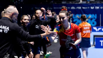 Echipa feminină de tenis de masă a României, calificată în sferturi la Mondiale