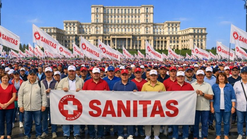 AUDIO | Tăierea sporurilor scoate în stradă angajații din sistemul sanitar și de asistență socială