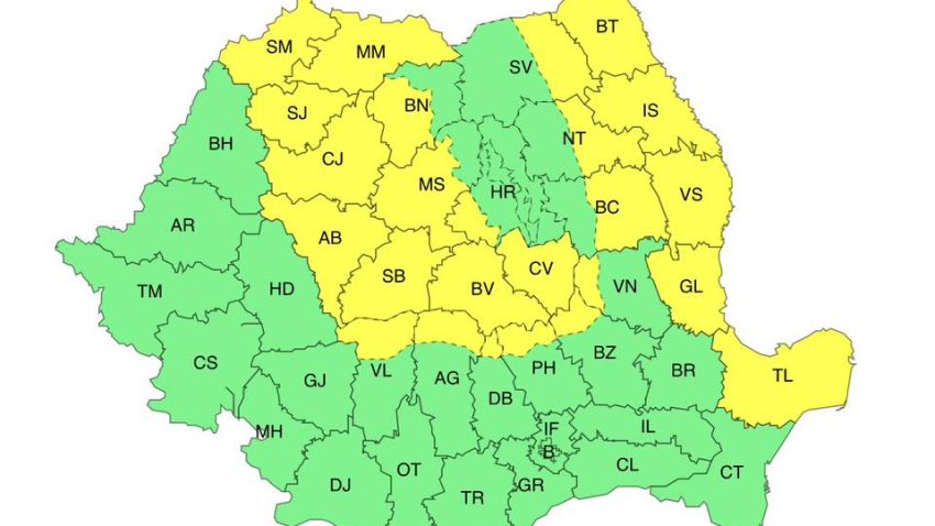 Nordul Dobrogei, sub atenționare COD GALBEN de vânt