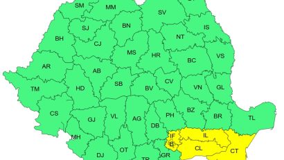 CONSTANȚA sub avertizare! Cod GALBEN de ploi torențiale însemnate cantitativ