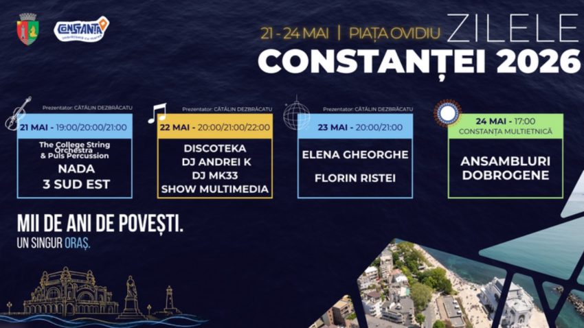 Zilele Constanței 2026. Programul complet