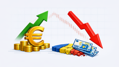 Deprecierea leului continuă: euro a depășit 5,20 lei la tranzacțiile interbancare