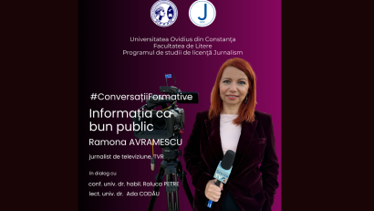 AUDIO | Jurnalista TVR Ramona Avramescu, alături de studenții programului Jurnalism de la Universitatea Ovidius Constanța