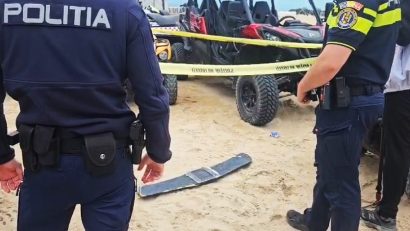 UPDATE | Fragmente de dronă, descoperite de salvamari pe plaja din EFORIE NORD