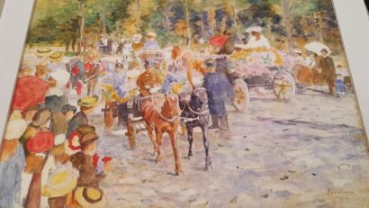 Piesa de patrimoniu | Capodopera „Bătaie cu flori la șosea”, semnată de pictorul Ștefan Luchian – cea mai frumoasă acuarelă din arta românească