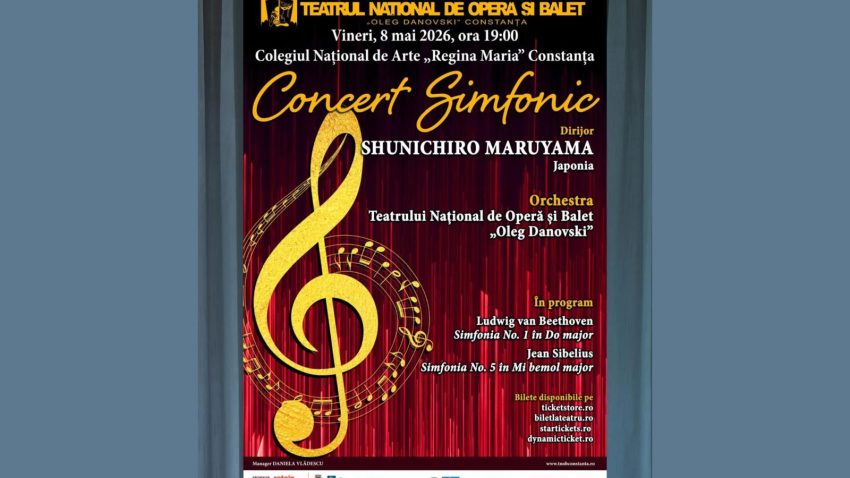 AUDIO | Artiștii Teatrului de Operă și Balet “Oleg Danovski ” susțin primul concert simfonic pe scena Colegiului Național de Arte “Regina Maria” din Constanța
