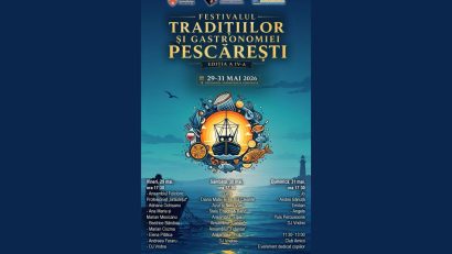 CONSTANȚA: În perioada 29-31 mai, are loc cea de-a IV-a ediție a Festivalului Tradițiilor și Gastronomiei Pescărești