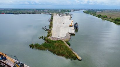 Portul Sulina, punct strategic în transportul mărfurilor între Dunăre și Marea Neagră