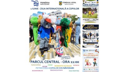 NĂVODARI: În perioada 29 mai – 1 iunie, Primăria organizează mai multe activități dedicate copiilor