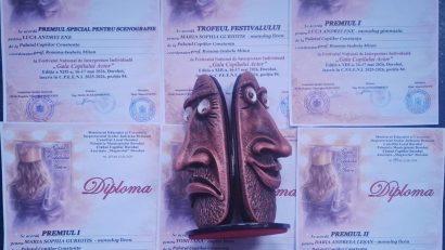 Tinerii actori de la Palatul Copiilor au impresionat juriul Festivalului Național de Interpretare Individuală „Gala Copilului Actor” ce s-a desfășurat la Dorohoi