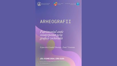 Expoziția „Arheografii. Patrimoniul antic reinterpretat prin grafică vectorială” va fi vernisată la Muzeul de Istorie Națională și Arheologie Constanța