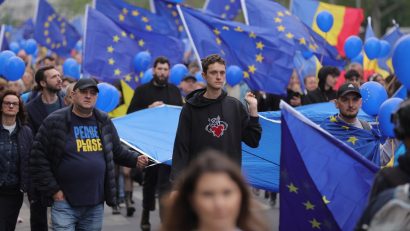 Ziua Europei, sărbătorită în Piața Victoriei din Capitală