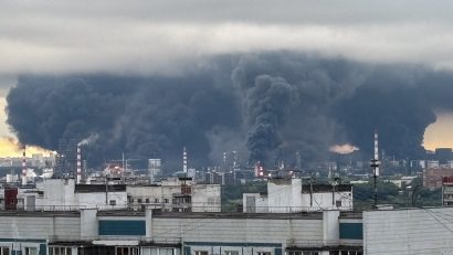 Ucraina atacă din nou o rafinărie din Moscova