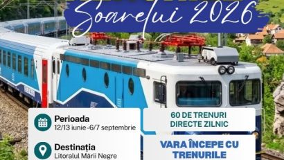 „Trenurile Soarelui 2026” intră în circulație. Cât durează călătoria până pe litoral