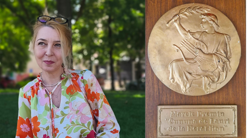 AUDIO | Poeta Amelia Stănescu, distinsă cu Marele Premiu „Cununa de lauri de la Heraklion”, la a XV-a ediție a Turnirului de Poezie din Grecia