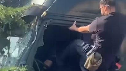 CONSTANȚA: Poliția Locală l-a amendat pe șoferul de TIR cu 4000 de lei
