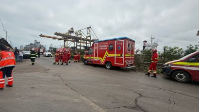 În urma exploziei dronei maritime, în Portul Constanța a fost activat Planul Roșu de Intervenție