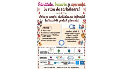 Județul CONSTANȚA: Un eveniment dedicat informării și conștientizării diabetului zaharat de tip 1 la copii va fi organizat în satul Independența