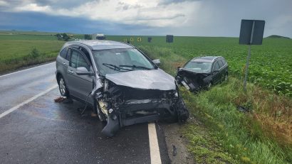 FOTO-VIDEO | Accident rutier cu trei victime, la ieșire din localitatea constănțeană Mihai Viteazu