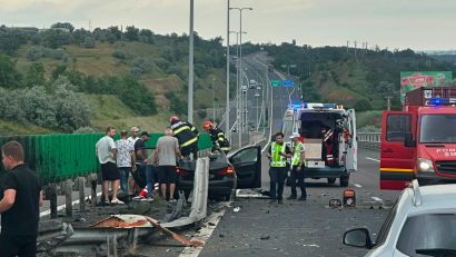 UPDATE | Accident grav pe A2, în zona Cernavodă. Trafic rutier restricționat