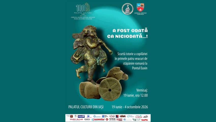 Vernisajul expoziției „A fost odată ca niciodată…! Scurtă istorie a copilăriei în primele patru veacuri de stăpânire romană la Pontul Euxin” va avea loc în spațiile Muzeului de Istorie a Moldovei