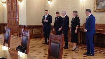 Consultări la Cotroceni/ Președintele Nicușor Dan discută cu reprezentanții AUR
