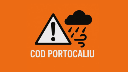 Avertizări COD PORTOCALIU de averse torențiale și vijelii în județul CONSTANȚA