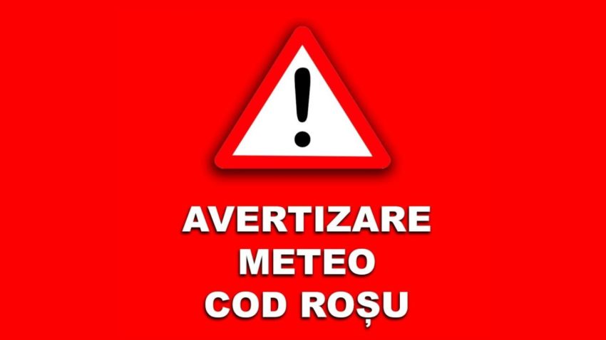 Județul TULCEA: COD ROȘU de averse torențiale în mai multe localități