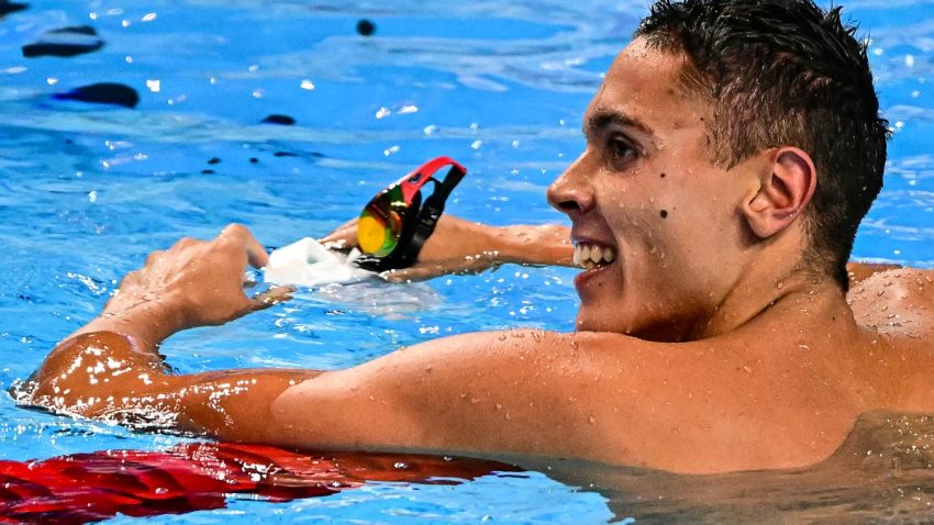 Aur pentru David Popovici și record al competiției de la Roma, în proba de 100 de metri liber