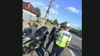 SULINA: Bărbat cercetat penal după ce a fost prins conducând o motocicletă fără permis