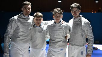 Echipa masculină de sabie a României, în finala mică Mondialelor din Hong Kong