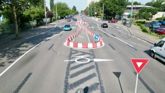 CONSTANȚA: Sens giratoriu nou la intersecția I.C. Brătianu – Corbului