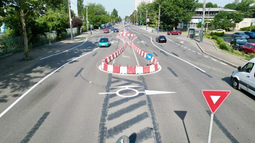 CONSTANȚA: Sens giratoriu nou la intersecția I.C. Brătianu – Corbului