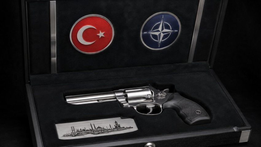 Nicușor Dan a primit de la Erdogan un pistol de colecție cu muniție reală
