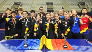 Argint pentru echipele României U19 la Europenele de tenis de masa din Portugalia