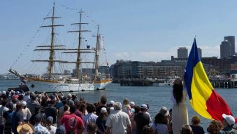 VIDEO | Nava-Școală „Mircea”, ovaționată la Boston, în ultima escală din cadrul SAIL 250 de pe teritoriul american