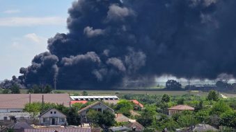Accident urmat de incendiu pe DN2A, la ieșire din Hârșova spre Constanța