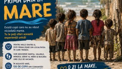 „Prima Dată la Mare” -120 de copii din medii defavorizate vor vedea Marea Neagră