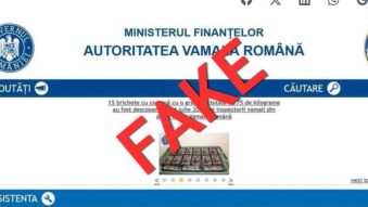 AVR: Informațiile privind confiscarea de cocaină ambalată în pachete cu fotografia președintelui Ucrainei sunt false