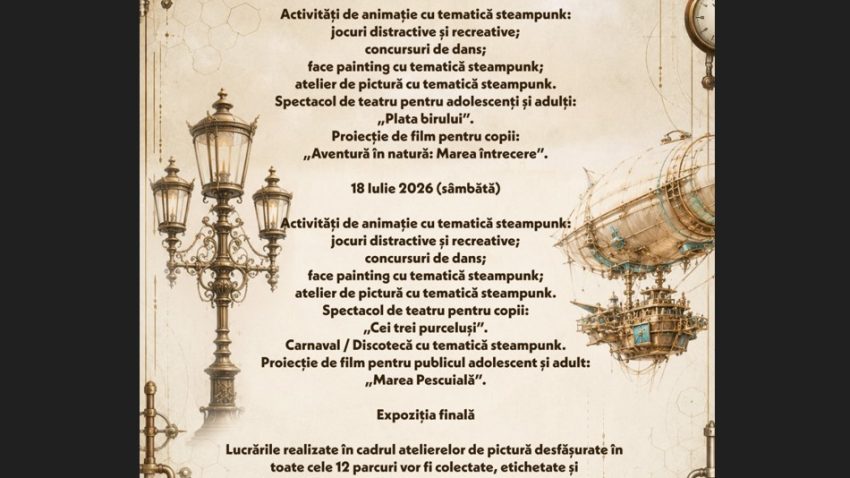 Weekend de Constanța transformă Parcul Gării într-un laborator al imaginației