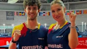 Tenis de masă: Argint pentru Robert Istrate și Bianca Mei-Roșu, la dublu mixt U19, la Europenele de juniori