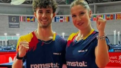 Tenis de masă: Argint pentru Robert Istrate și Bianca Mei-Roșu, la dublu mixt U19, la Europenele de juniori