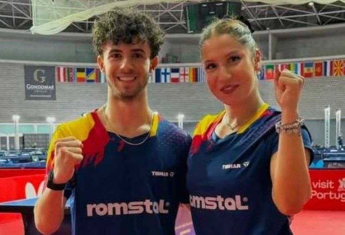 Tenis de masă: Argint pentru Robert Istrate și Bianca Mei-Roșu, la dublu mixt U19, la Europenele de juniori