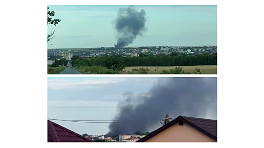 MEDGIDIA: Incendiu violent la o hală de depozitare de pe strada Republicii
