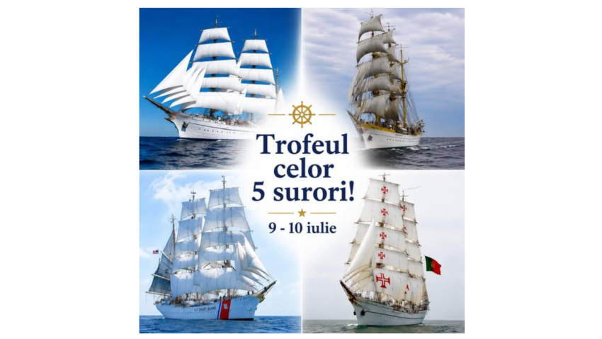 După o jumătate de secol, Nava Școală „Mircea” participă la competiția „Trofeul celor 5 Surori”