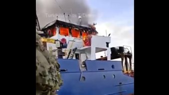 VIDEO | Autoritățile reiau căutarea marinarilor dispăruți în Marea Neagră, după ce nava AGN Ragnar a fost avariată în urma unui atac rusesc