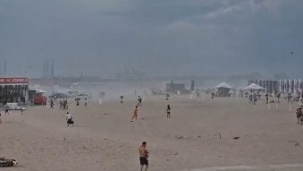 VIDEO: Furtună de nisip pe plajele din Eforie