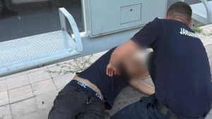 Un bărbat inconștient, salvat de doi jandarmi constănțeni
