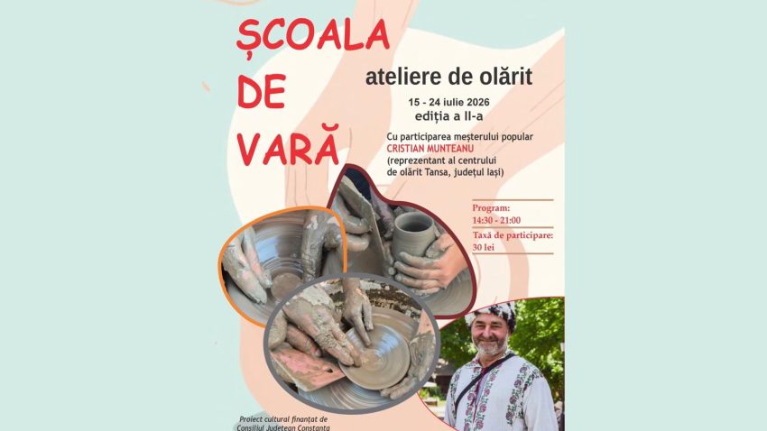CONSTANȚA: Muzeul de Artă Populară începe o nouă serie de ateliere de olărit
